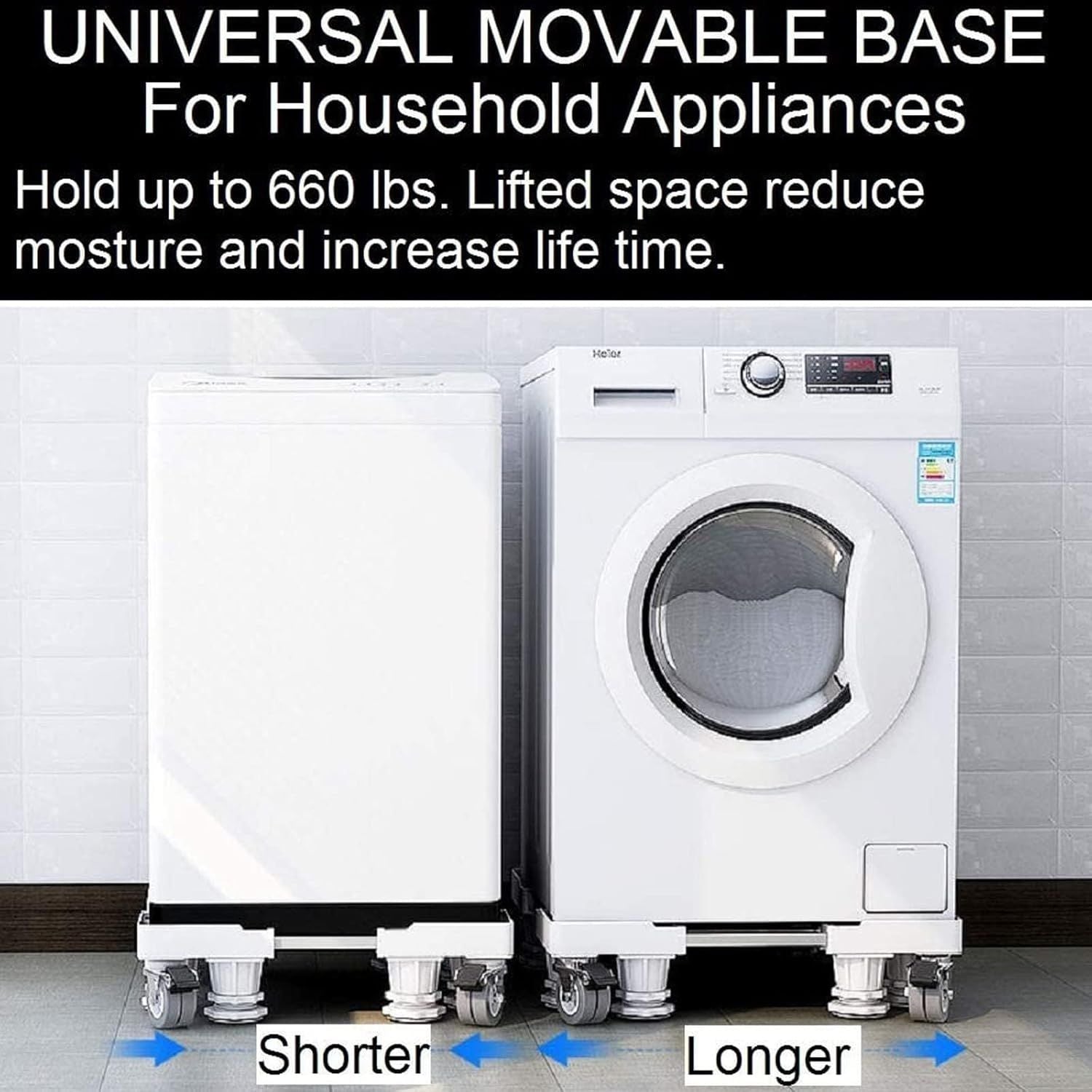 Adjustable Heavy-Duty Appliance Base Stand – Dubai